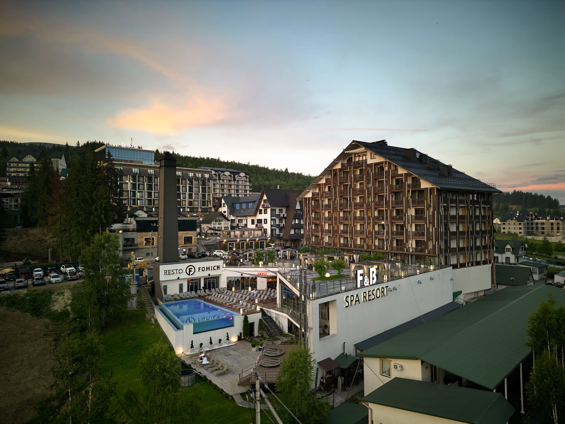 F&B SPA Resort в Карпатах з видом на гори, фото 1 fomich.ua
